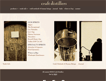 Tablet Screenshot of craftdistillers.com